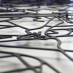 Metalen wanddecoratie – Abstracte Kunst – Duurzaam Materiaal, Uniek Ontwerp