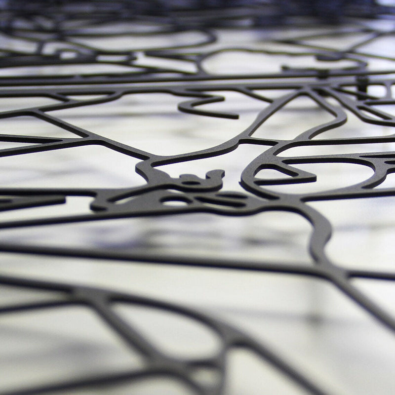 Metalen wanddecoratie – Abstracte Kunst – Duurzaam Materiaal, Uniek Ontwerp