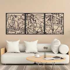 Metalen wanddecoratie – Abstracte Kunst – Duurzaam Materiaal, Uniek Ontwerp