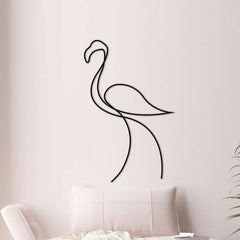 Metalen wanddecoratie – Flamingo Ontwerp – Duurzaam Materiaal