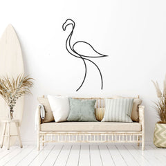 Metalen wanddecoratie – Flamingo Ontwerp – Duurzaam Materiaal