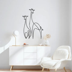 Metalen wanddecoratie – Giraffe Ontwerp – Duurzaam Materiaal