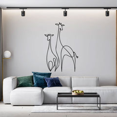 Metalen wanddecoratie – Giraffe Ontwerp – Duurzaam Materiaal
