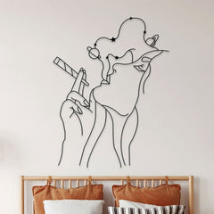 Metalen wanddecoratie – Artistiek ontwerp – Duurzaam materiaal