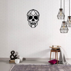 Metalen wanddecoratie | Schedel Ontwerp | Duurzaam Materiaal