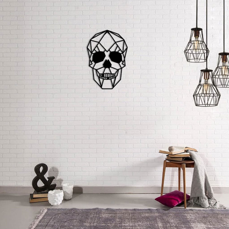 Metalen wanddecoratie | Schedel Ontwerp | Duurzaam Materiaal
