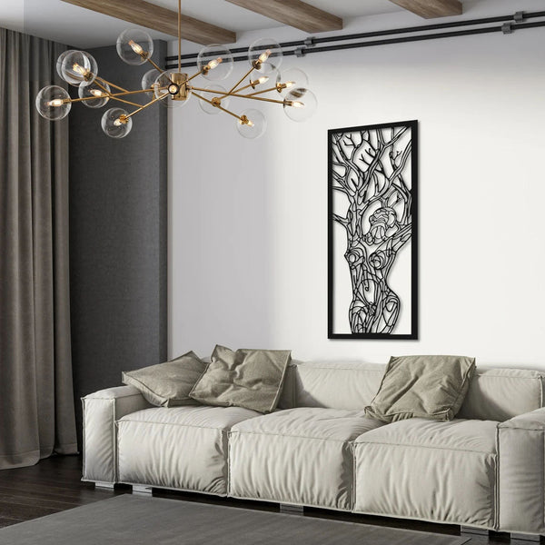 Metalen wanddecoratie | Boomvrouw Design | Duurzaam Materiaal