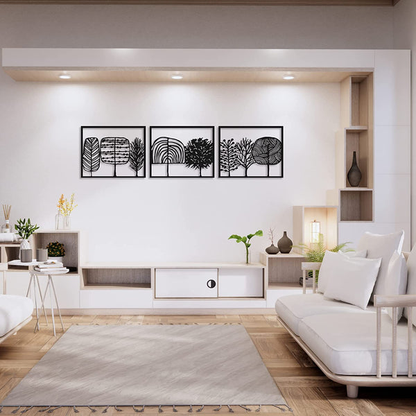 Metalen wanddecoratie – Unieke Snoepbos Ontwerp – Duurzaam Materiaal, Decoratief Accessoire - POUEV