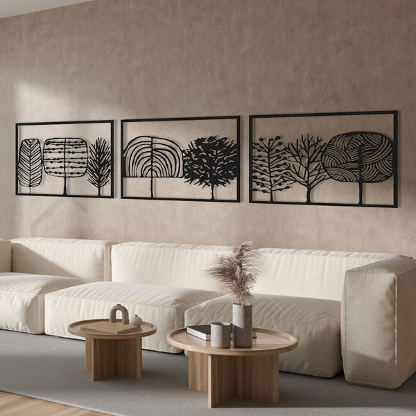 Metalen wanddecoratie – Unieke Snoepbos Ontwerp – Duurzaam Materiaal, Decoratief Accessoire - POUEV