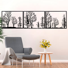 Metalen wanddecoratie | Drieluik | Geschikt voor binnen- en buitentoepassingen