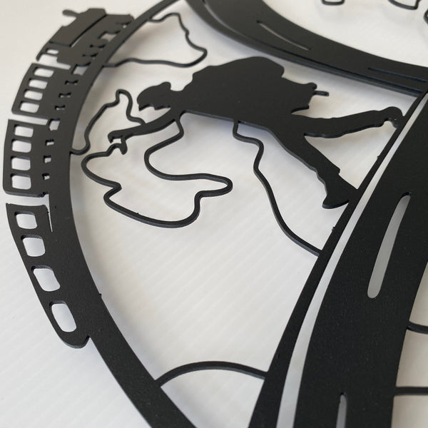 Metalen wanddecoratie – Vrije ziel ontwerp – Duurzaam en stijlvol interieuraccessoire - POUEV