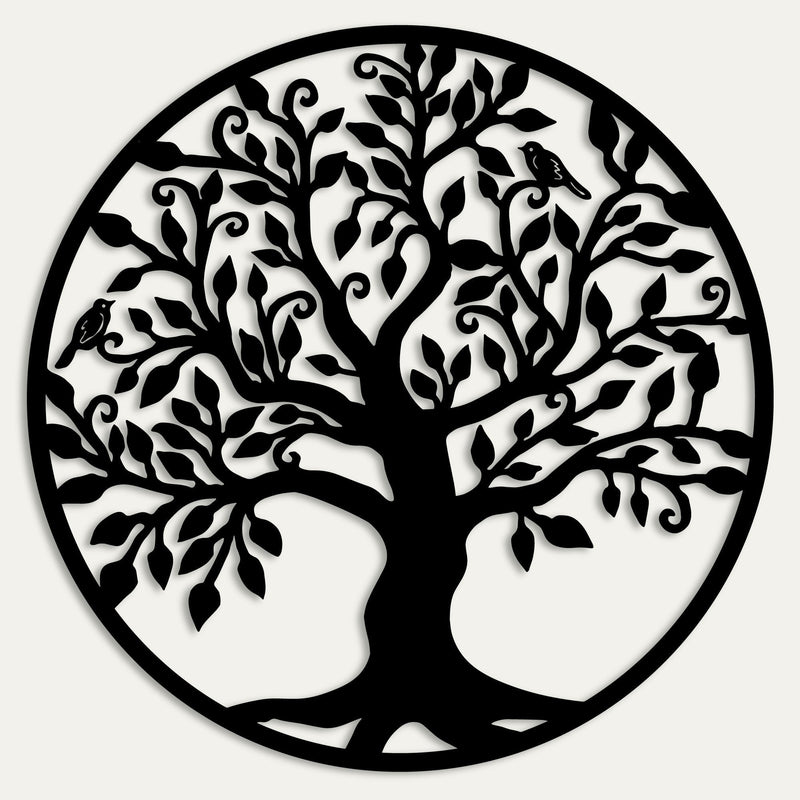 Metalen wanddecoratie | Levensboom Ontwerp | Duurzaam Materiaal