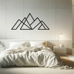 Metalen wanddecoratie – Minimalistisch ontwerp – Duurzaam materiaal