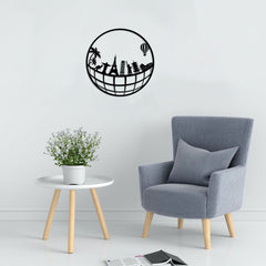 Metalen wanddecoratie – Steden Symbolen – Duurzaam en stijlvol ontwerp - POUEV