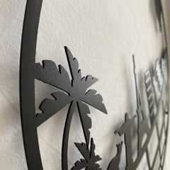 Metalen wanddecoratie – Steden Symbolen – Duurzaam en stijlvol ontwerp - POUEV