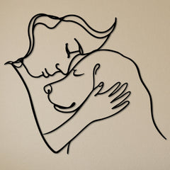 Metalen wanddecoratie | Hondenliefhebber | Duurzaam ontwerp, perfect voor dierenliefhebbers