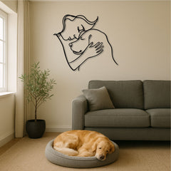 Metalen wanddecoratie | Hondenliefhebber | Duurzaam ontwerp, perfect voor dierenliefhebbers