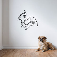 Metalen wanddecoratie – Voor Hondenliefhebbers – Duurzaam en Uniek Ontwerp