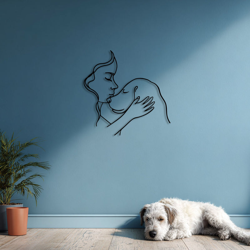 Metalen wanddecoratie – Voor Hondenliefhebbers – Duurzaam en Uniek Ontwerp