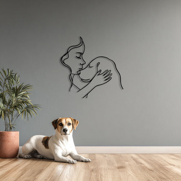 Metalen wanddecoratie – Voor Hondenliefhebbers – Duurzaam en Uniek Ontwerp