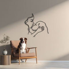 Metalen wanddecoratie – Voor Hondenliefhebbers – Duurzaam en Uniek Ontwerp