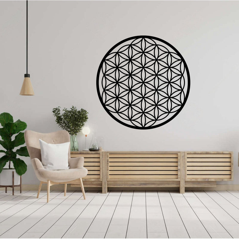Metalen wanddecoratie – Geometrische kunst – Duurzaam materiaal, moderne uitstraling