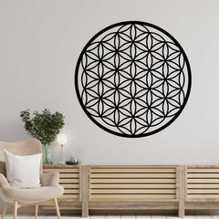 Metalen wanddecoratie – Geometrische kunst – Duurzaam materiaal, moderne uitstraling