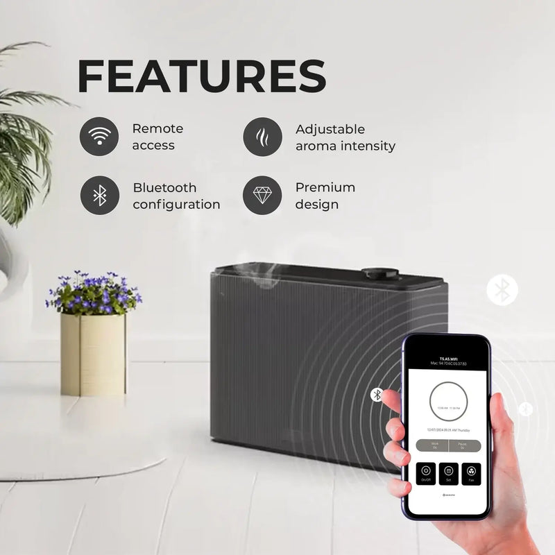 Evolve CA500A Smart – Aroma Diffuser voor 500 m² – App & Bluetooth Control