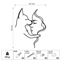 Metalen wanddecoratie – Voor Hondenliefhebbers – Duurzaam en Stijlvol Design