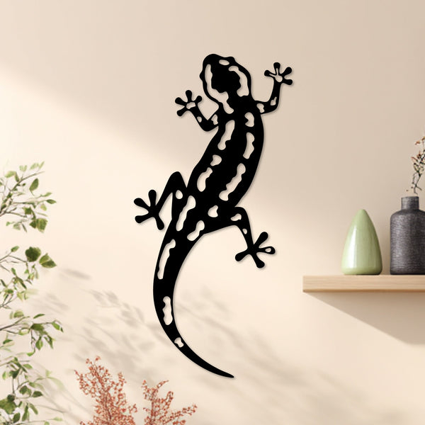 Metalen wanddecoratie | Decoratieve Salamander | Duurzaam en stijlvol ontwerp