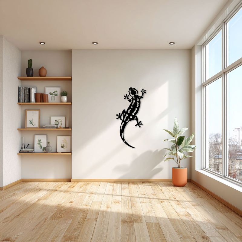 Metalen wanddecoratie | Decoratieve Salamander | Duurzaam en stijlvol ontwerp
