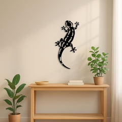 Metalen wanddecoratie | Decoratieve Salamander | Duurzaam en stijlvol ontwerp