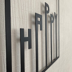 Metalen wanddecoratie – Inspirerende Boodschap – Duurzaam Ontwerp - POUEV