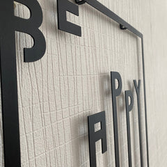 Metalen wanddecoratie – Inspirerende Boodschap – Duurzaam Ontwerp - POUEV