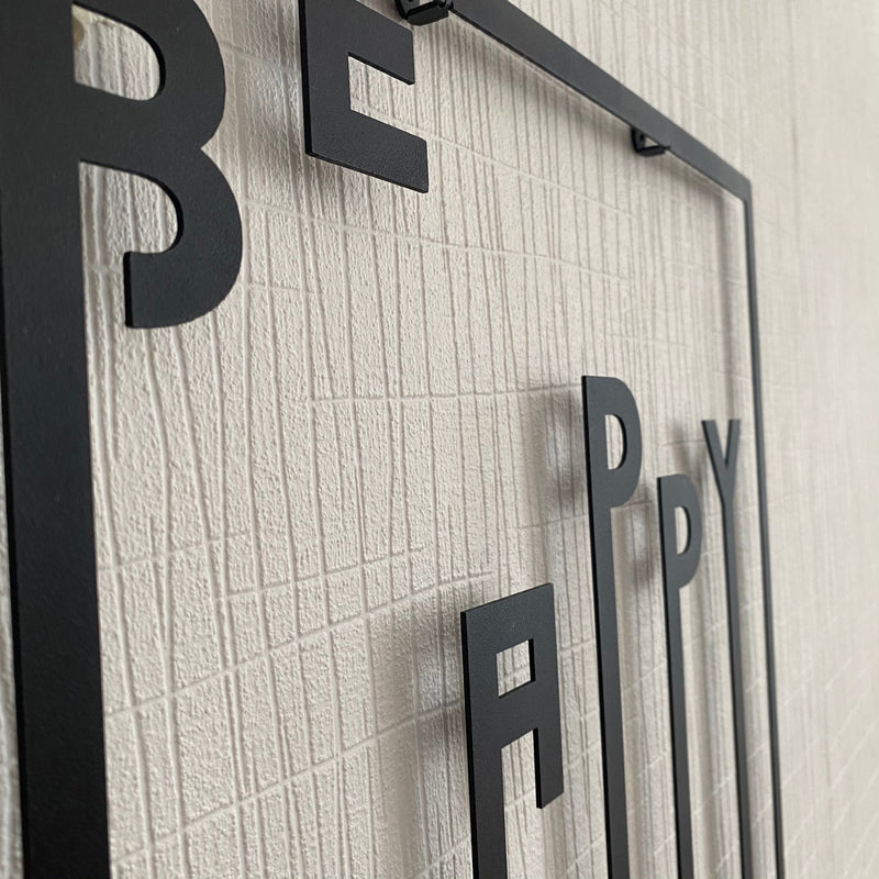 Metalen wanddecoratie – Inspirerende Boodschap – Duurzaam Ontwerp - POUEV